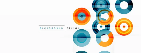 Abstract Background Circle Symmetric Grid Composition Circle Pattern Creating Sense — Stock Vector