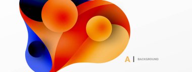 Akan geometrik şekiller, minimalist soyut arkaplanı oluşturur. Yuvarlak şekiller ve daireler. Yapay zeka teknolojisi, engelleme zinciri, iletişim için duvar kağıdı, 5G, bilim, iş