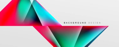 Triangle fluid color gradient abstract background. Vector Illustration For Wallpaper, Banner, Background, Card, Book Illustration, landing page