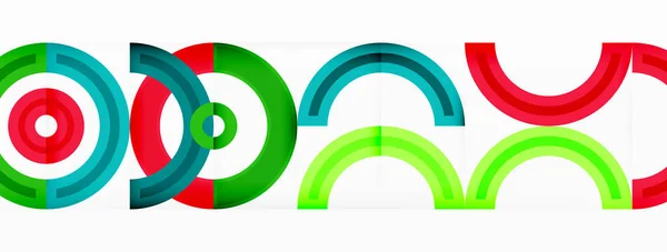 Färgglada Cirkel Abstrakt Bakgrund Med Levande Och Iögonfallande Design Som — Stock vektor