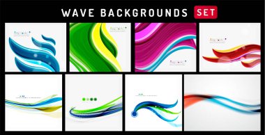 Duvar kağıdı, afiş, arkaplan, iniş sayfası, duvar sanatı, davetiye, baskılar için çok az dalga vektör arkaplanı