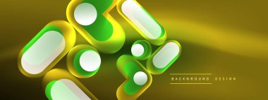 Neon dairesi soyut arkaplan. Duvar kağıdı, afiş, sunum, arkaplan şablonu