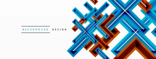 Modèle Géométrique Minimal Fond Transversal Conception Pour Papier Peint Bannière — Image vectorielle
