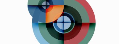 Gölgeler ile çevreler küçük geometrik bileşim soyut arkaplan