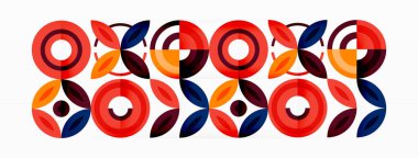 Renkli çemberler soyut arkaplan. Duvar kağıdı, afiş, arkaplan, iniş sayfası, duvar resimleri, davetiyeler, posterler için yüksek teknoloji tasarımı