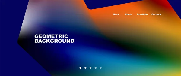 Abstract Geometric Landing Page Creative Background Wallpaper Banner Background Web — 图库矢量图片