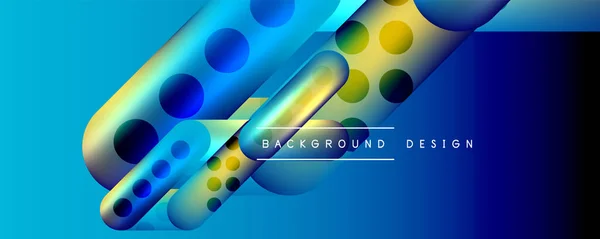 Shapes Lines Fluid Gradients Abstract Background Vector Illustration Wallpaper Banner — Stock Vector