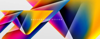Triangle fluid color gradient abstract background. Vector Illustration For Wallpaper, Banner, Background, Card, Book Illustration, landing page