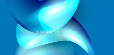 Soyut arkaplan renklerine sahip güzel sıvı şekiller