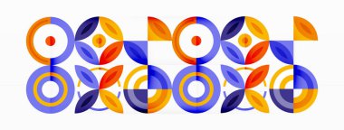 Renkli çemberler soyut arkaplan. Duvar kağıdı, afiş, arkaplan, iniş sayfası, duvar resimleri, davetiyeler, posterler için yüksek teknoloji tasarımı