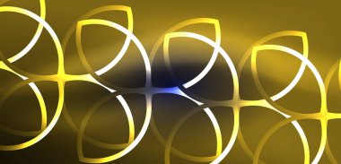 Neon lazer hatları, daire dalgaları soyut arkaplan. Neon ışığı ya da lazer gösterisi, elektrik akımı, güç hatları, tekno kuantum enerji dürtüsü, parlayan sihirli dinamik çizgiler.