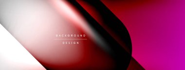 Vector abstract line background with glowing effects and shadows. Vector Illustration For Wallpaper, Banner, Background, Card, Book Illustration, landing page