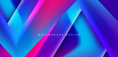 Renkli sıvı gradyanlı gelecekçi üçgen vektörü soyut arkaplan