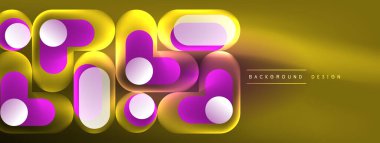 Neon dairesi soyut arkaplan. Duvar kağıdı, afiş, sunum, arkaplan şablonu