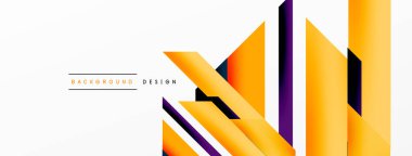 Minimum geometrik soyut arkaplan. Dinamik 3D çizgi kompozisyonu. Duvar kağıdı, afiş, arkaplan veya iniş için moda tekno iş şablonu