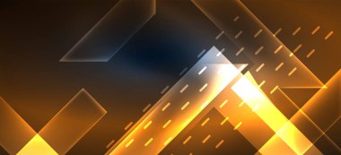 Arka plan duvar kağıtları, parlak çizgiler ve geometrik şekiller. Yapay Zeka teknolojisi, engelleme zinciri, iletişim, 5G, bilim, iş ve teknoloji konsepti için koyu duvar kağıdı