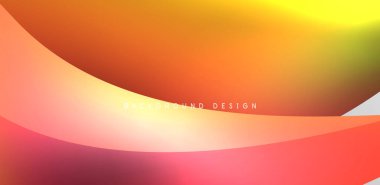 Soyut arkaplan renklerine sahip güzel sıvı şekiller