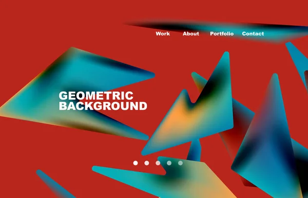 Broken Pieces Abstract Background Trendy Background Your Landing Page Design — Image vectorielle