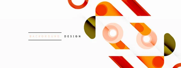 Triangles Colorés Cercles Fond Abstrait Conception Pour Papier Peint Bannière — Image vectorielle