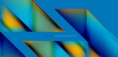 Akışkan gradyan renklerle dinamik üçgen tasarımı soyut arkaplan