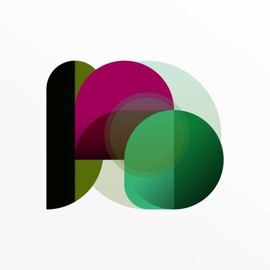 Yuvarlak üçgen çizgileri ve daireleri şekillendirir. Duvar kağıdı afişi arkaplanı veya iniş sayfası için Geometrik vektör çizimi