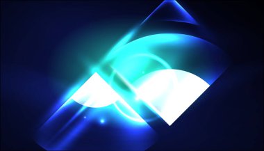 Soyut arka plan tekno neon parlayan daire şekilleri ve ışık efektli yuvarlak elemetler. Duvar kağıdı, afiş, arkaplan, iniş sayfası, duvar resimleri, davetiyeler, posterler için yüksek teknoloji tasarımı