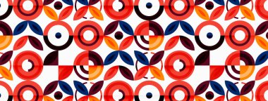 Renkli çemberler soyut arkaplan. Duvar kağıdı, afiş, arkaplan, iniş sayfası, duvar resimleri, davetiyeler, posterler için yüksek teknoloji tasarımı