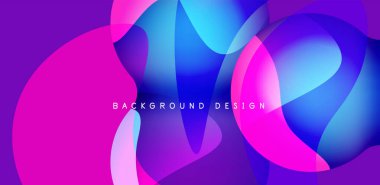 Bright abstract background glossy shiny circle and sphere composition. Minimalist geometric vector Illustration For Wallpaper, Banner, Background, Card