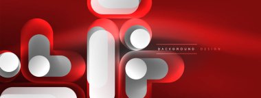 Parlak yuvarlak şekiller soyut arkaplan. Duvar kağıdı, afiş, sunum, arkaplan şablonu