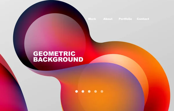 Abstract Liquid Background Your Landing Page Design Web Page Website — Wektor stockowy