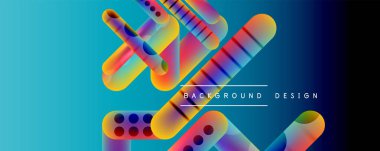 Yuvarlak şekiller ve akışkan eğimli çizgiler soyut arkaplan. Duvar kağıdı, afiş, arkaplan, broşür, katalog, kapak, broşür