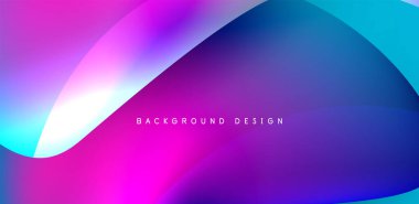 Soyut arkaplan renklerine sahip güzel sıvı şekiller