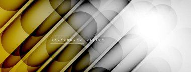 Çizgileri, daireleri olan hafif geometrik arkaplan