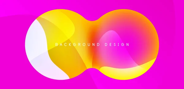 Kugler Cirkler Abstrakt Baggrund Trendy Farverige Design Vector Illustration Wallpaper – Stock-vektor