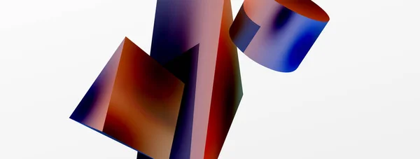 Векторний Абстрактний Фон Формує Трикутник Циліндр Модний Технологічний Бізнес Шаблон — стоковий вектор