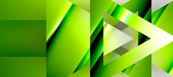Triangle Abstract Background Shiny Glossy Effects Vector Illustration Wallpaper Banner — Stock vektor