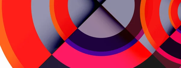 Круг Модный Минимальный Геометрический Абстрактный Фон Векторная Иллюстрация Обоев Баннера — стоковый вектор
