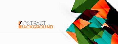 Soyut çizgi ve üçgen arkaplan. Yaratıcı geometrik soyut arkaplan. Duvar kağıdı, afiş, arkaplan veya iniş için iş şablonu