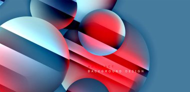 Parlak yüzeyi ve ışığı olan daireler ve gölge efektleri soyut arka plan. Kapaklar, şablonlar, el ilanları, afişler, broşürler, afişler için şablon