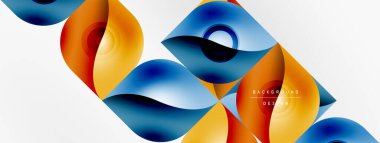 Vektör soyut geometrik arkaplan. Tekno çiçek yaprakları konsepti. Duvar kağıdı ya da doku tasarımı, parlak poster, afiş, broşür