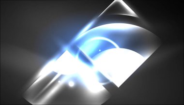 Soyut arka plan tekno neon parlayan daire şekilleri ve ışık efektli yuvarlak elemetler. Duvar kağıdı, afiş, arkaplan, iniş sayfası, duvar resimleri, davetiyeler, posterler için yüksek teknoloji tasarımı