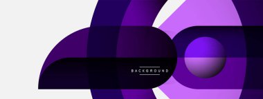 Geometrik soyut arkaplan. Duvar kağıdı arkaplanı veya iniş sayfası için yuvarlak şekiller, daireler, satır bileşimi