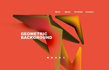 Broken pieces abstract background. Trendy background for your landing page design, concept of web page design for website and mobile website