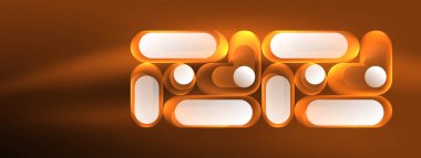 Neon dairesi soyut arkaplan. Duvar kağıdı, afiş, sunum, arkaplan şablonu