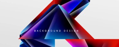Triangle fluid color gradient abstract background. Vector Illustration For Wallpaper, Banner, Background, Card, Book Illustration, landing page