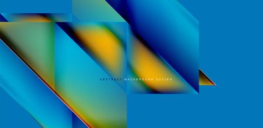 Akışkan gradyan renklerle dinamik üçgen tasarımı soyut arkaplan