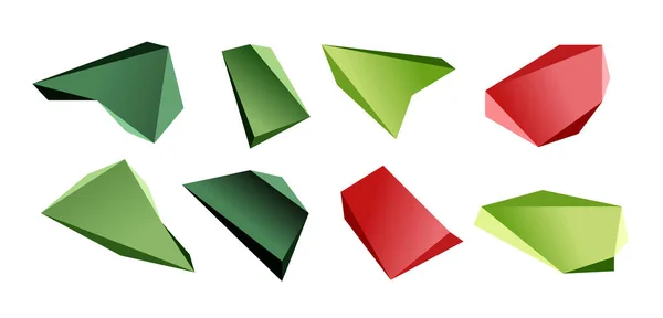 Вектор Низький Полі Трикутник Геометричні Елементи Дизайну — стоковий вектор