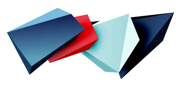 Vecteur Low Poly Triangle Éléments Conception Géométrique — Image vectorielle