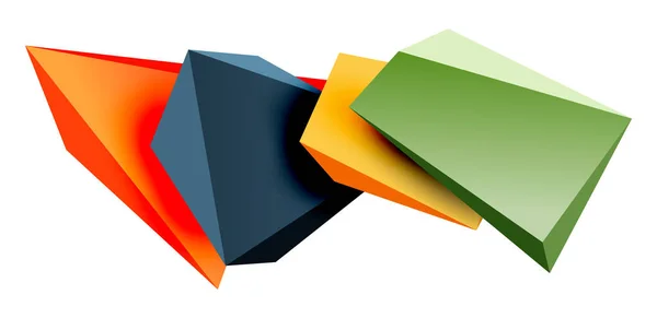 Вектор Низький Полі Трикутник Геометричні Елементи Дизайну — стоковий вектор