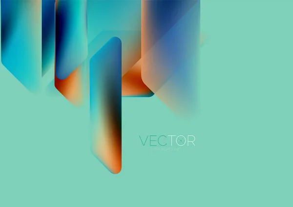 Tech Minimal Geometric Wallpaper Creative Abstract Background Vector Illustration Wallpaper — Stok Vektör